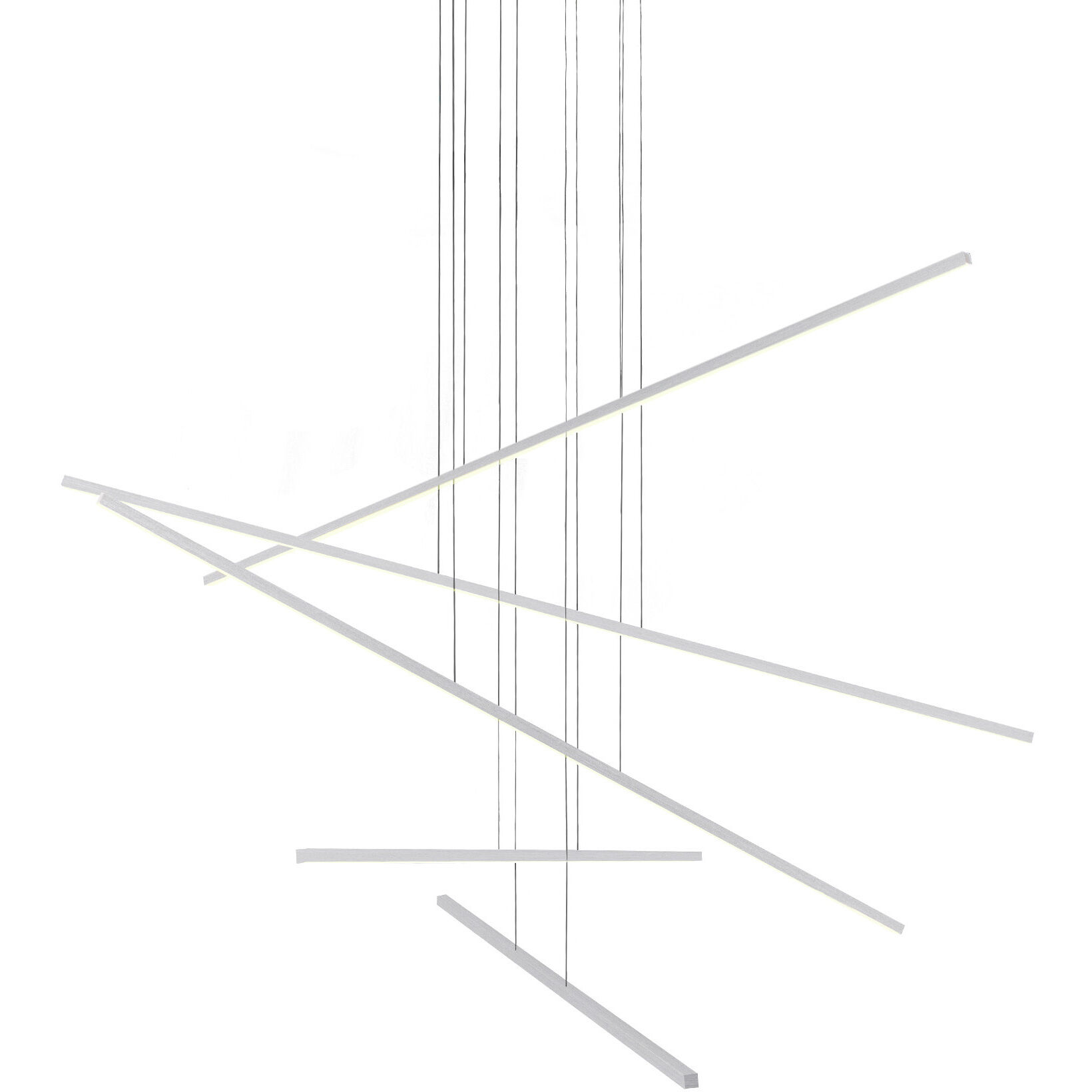 Vega Minor Multi Pendant Ceiling Light in Brushed Nickel